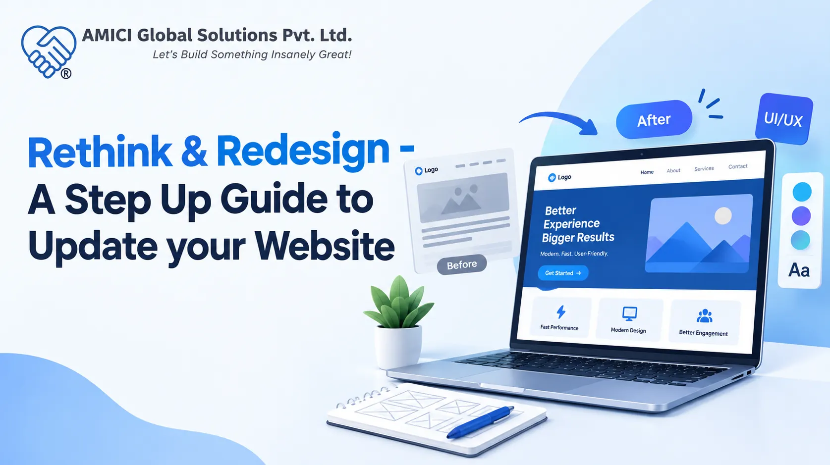 Rethink & Redesign - A Step Up Guide to Update your Website